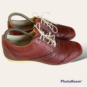 FootJoy FJ LoPro Collection Women's Burgandy Red Golf Shoes 97336 Size 8.5